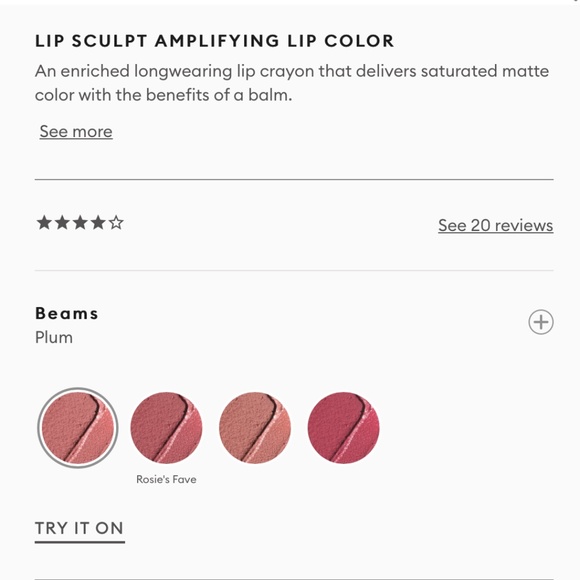 Rose Inc LIP SCULPT AMPLIFYING LIP COLOR - Picture 3 of 5